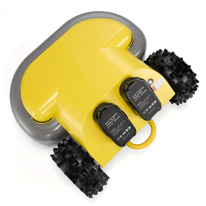 Remote Control Lawn Mower Electric Self-Propelled 20-Inch, Dual 18V Battery, 60-Min Runtime, 30° Slope Capable, 3-Level Height Adjust, Lightweight Portable