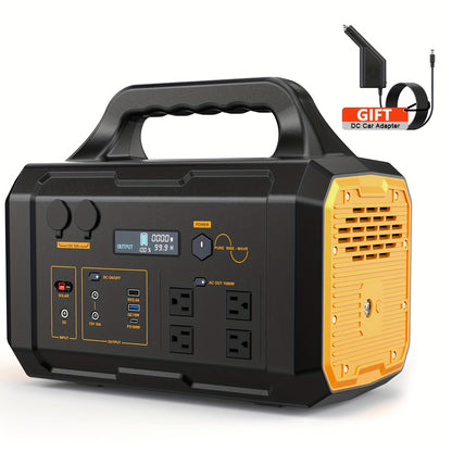 Emergency Power Station 300W / 1000W | 299Wh 1024Wh Solar Generator AC Outlet 2 DC 3 USB | RV Camping Survival Gear Hunting Fishing Travel Backup