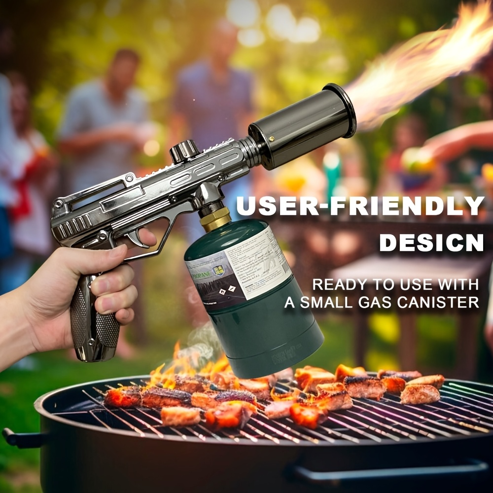 Blow Torch 700,000 BTU Propane Kitchen Cooking Torch with Safety Lock – Culinary Food Torch for Steak, Creme Brulee, BBQ, Campfire & Weed Burning, No Battery Needed (Propane Not Included)