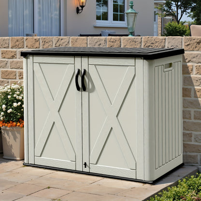 Resin Deck Box Lockable Outdoor Storage, 260 & 520 Gal