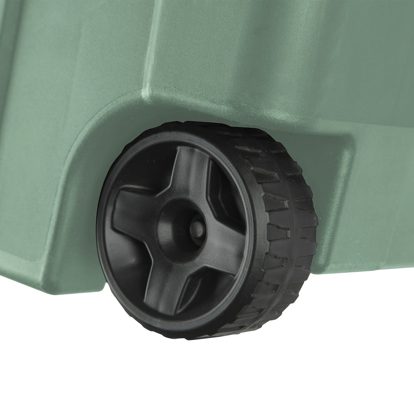 Heavy Duty Storage Bins with Wheels and Lids | 40 Gallon 151L Industrial Totes | 2 Pack | Lockable Latches | Metal Axle | Stackable | Green