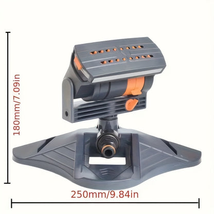 360° Rotating Garden Sprinkler Tower Head - Adjustable Swing Coverage, Lawn & Flower Bed Irrigation, Easy Install
