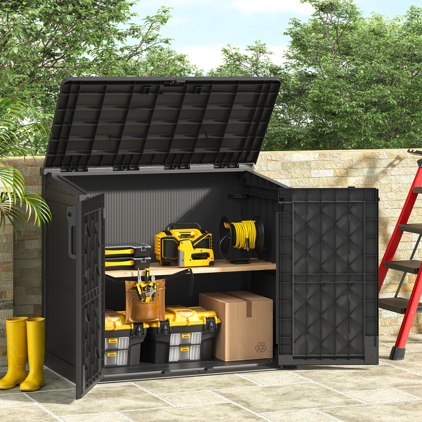 Large Storage Shed 36 Cu Ft – Weather-Resistant Resin Outdoor