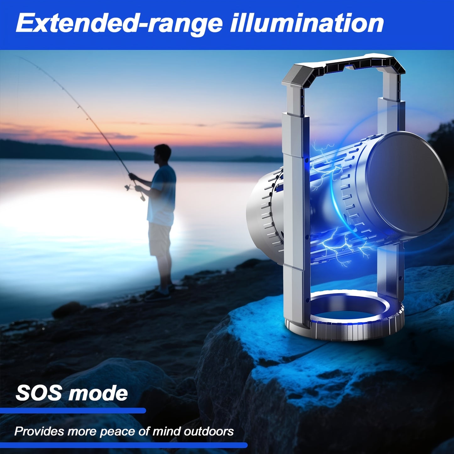 Electric Bug Zapper Mosquito Killer Lamp – UV Light Fly Trap with 360° Swivel Base, Rechargeable Portable Insect Killer for Indoor Outdoor Camping Hiking