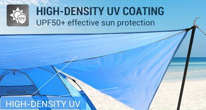 Beach Tent 4-6 Person UPF 50+ 360° Canopy Pop Up Sun Shade Shelter