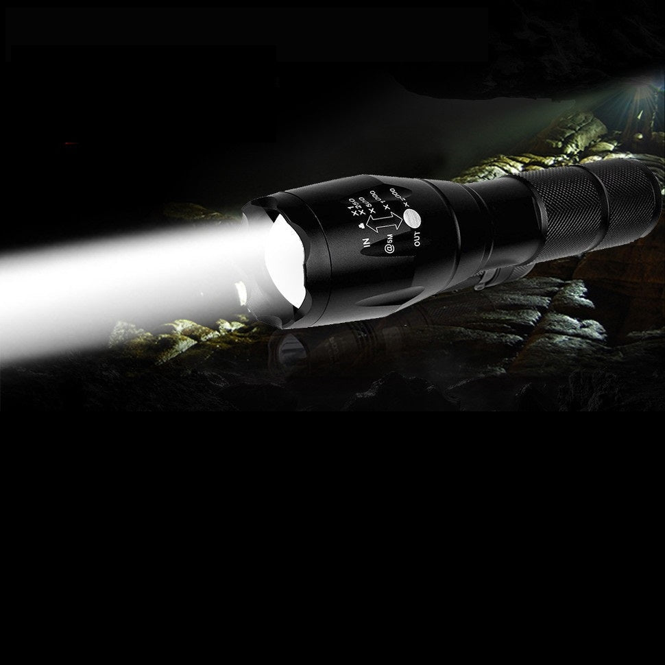 2 Pack LED Flashlights – High Lumen, 5 Modes, Zoomable, Waterproof Tactical Torch