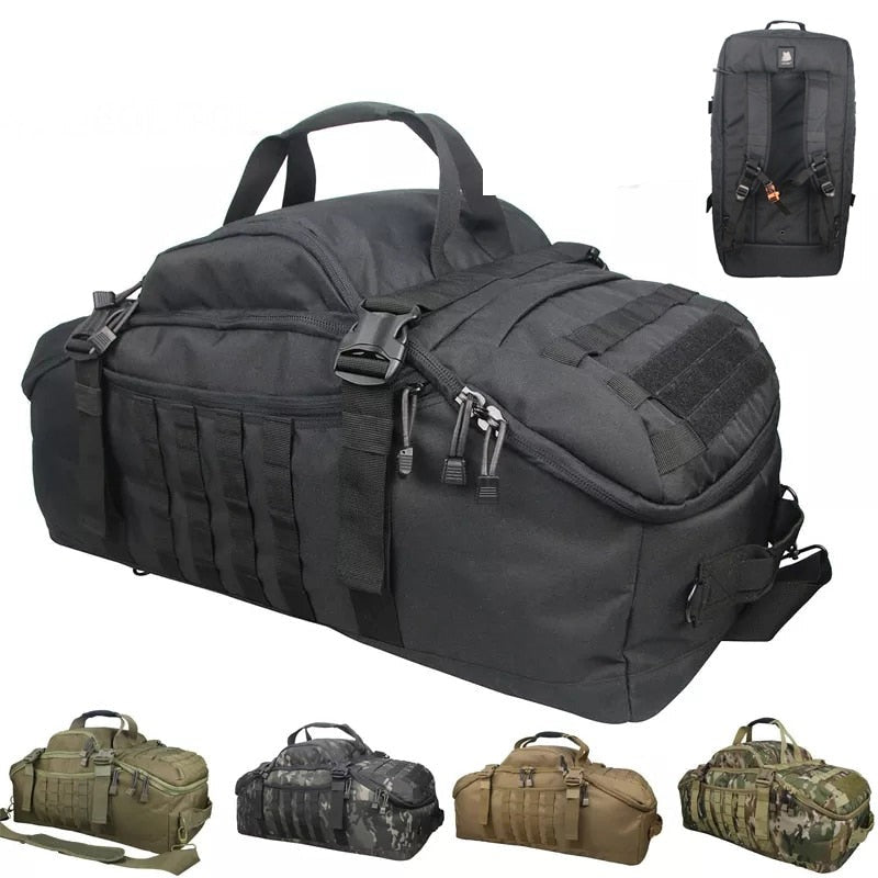 3 in  1  military duffel bag tactical travel outdoor rucksack waterproof backpack