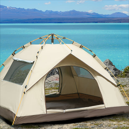 Outdoor Camping Tent 4 Person Automatic Pop Up Sun Protection Fishing