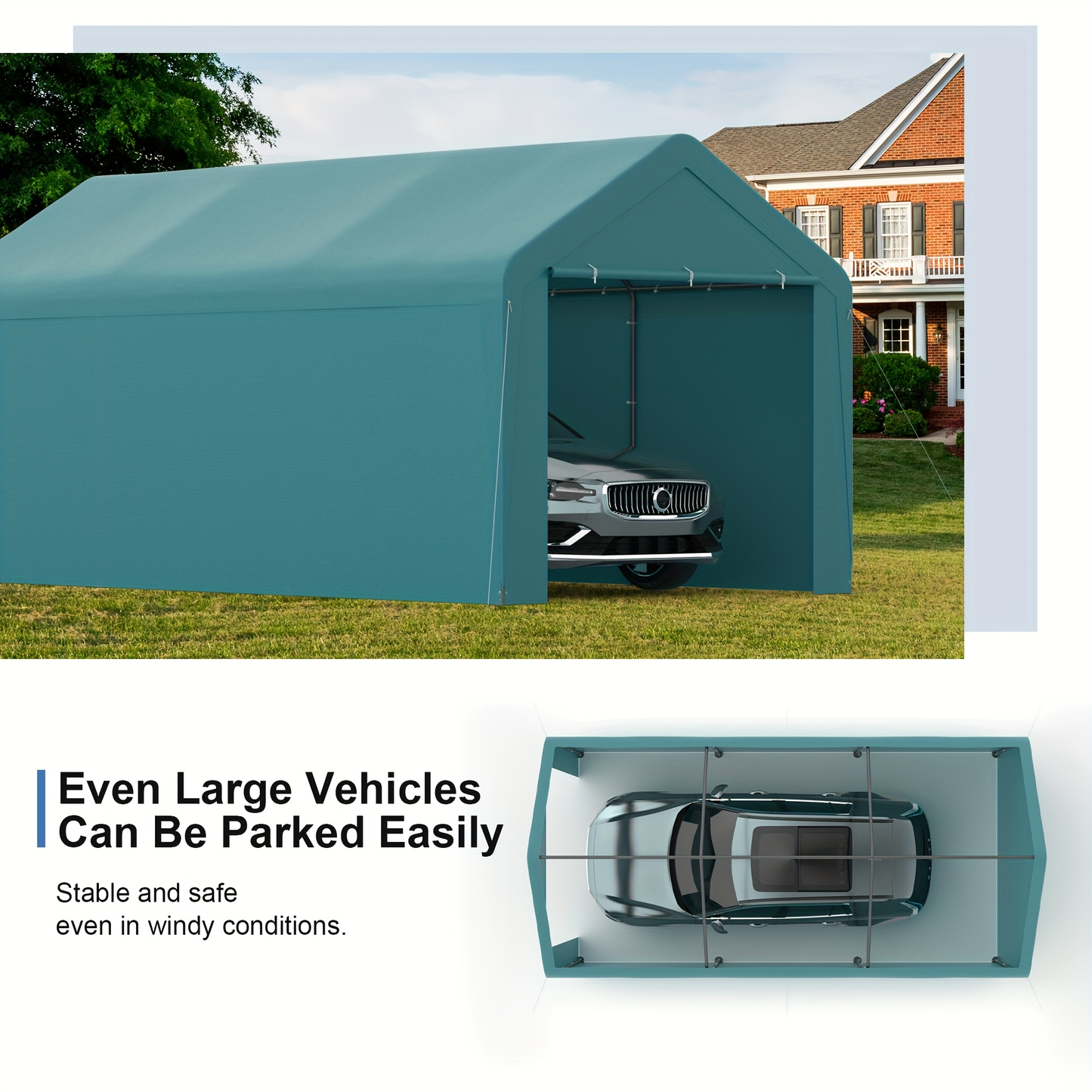 Carport Canopy 10x20 Heavy Duty Portable Garage UV Protection