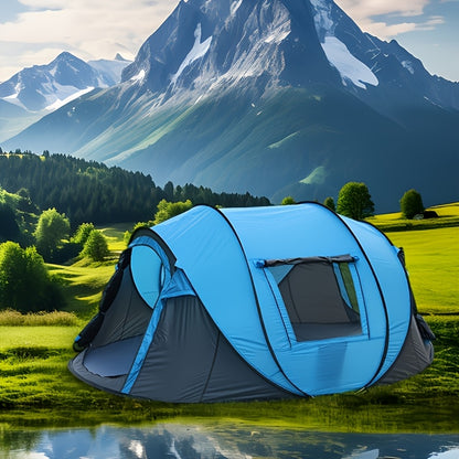 Large Camping Tent 5-8 Person Automatic Pop Up Outdoor Family Shelter