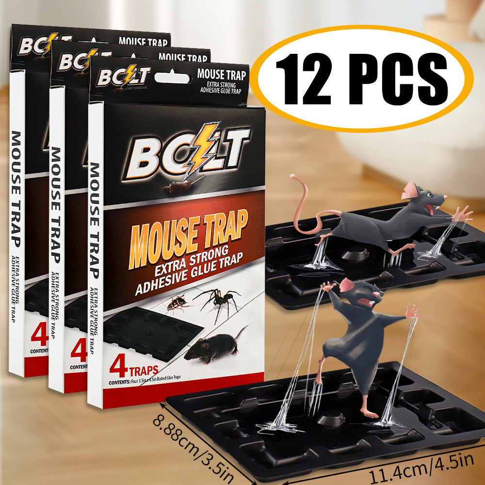 Sticky Mouse Trap Glue Boards Extra Strong Adhesive Pest Control Indoor Outdoor Safe Easy Set