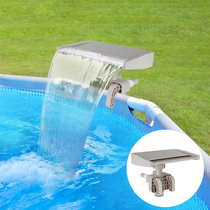 Pool Waterfall | Above Ground Pool Cascade Fountain Attachment Outdoor