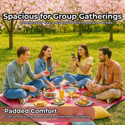 Picnic Blanket Extra Large | Waterproof Foldable Beach Camping Mat