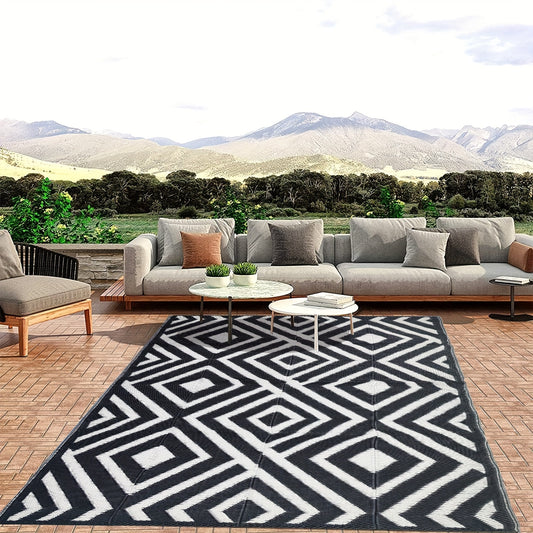 Outdoor Mat | Reversible Foldable Polypropylene RV Camping Patio Large
