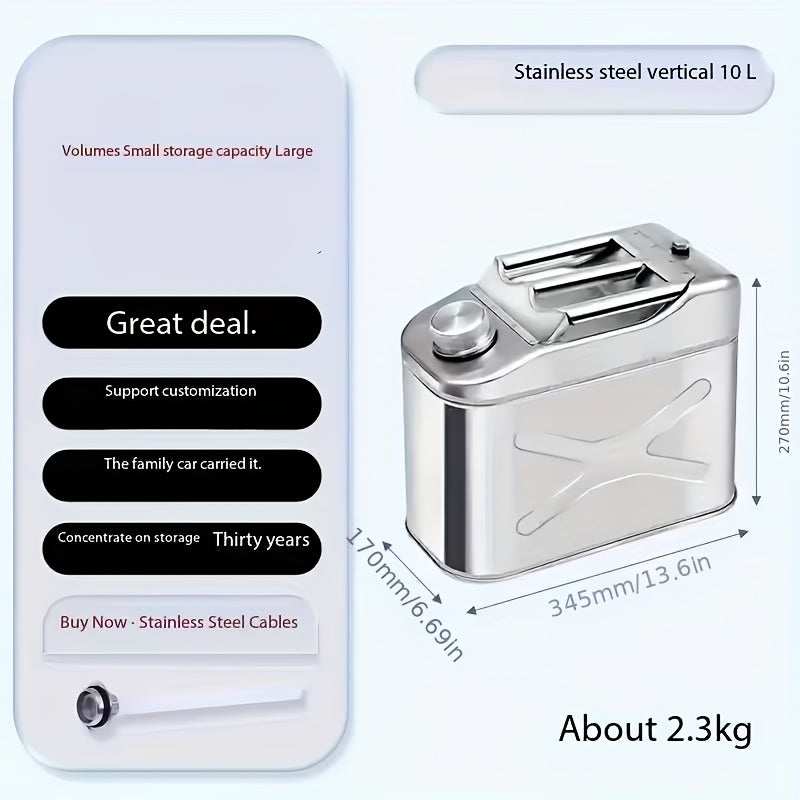 Stainless Steel Bucket Heavy Duty | Car Wash Camping Outdoor Emergency