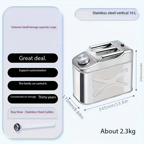 Stainless Steel Bucket Heavy Duty | Car Wash Camping Outdoor Emergency
