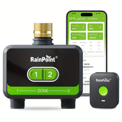 WiFi Sprinkler Timer 2 Zone Smart | App Control Garden Irrigation