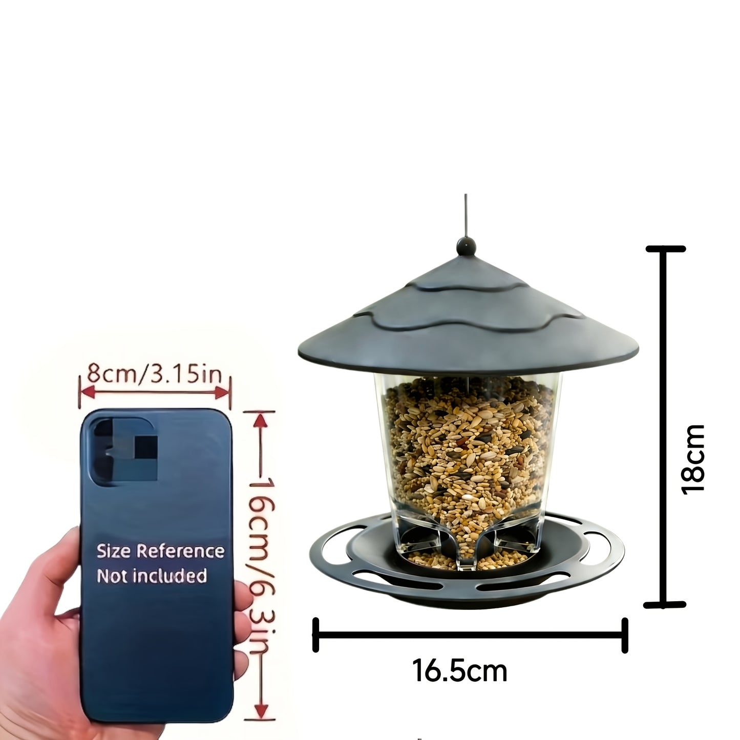 Hummingbird Feeder - 3D Automatic Outdoor Garden Hanging Bird Feeder