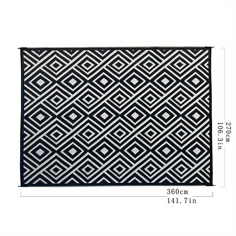 Outdoor Mat | Reversible Foldable Polypropylene RV Camping Patio Large