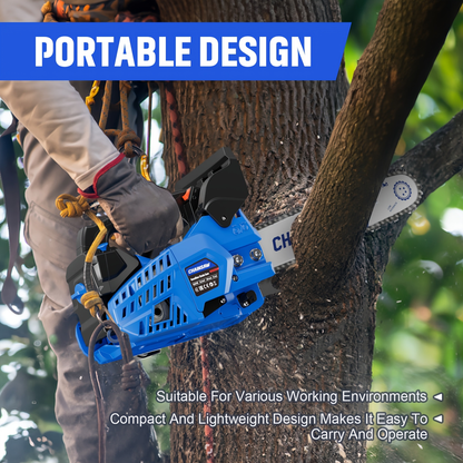 Gas Chainsaw Set – 12-Inch 25CC Pruning Saw & 20-Inch 62CC Heavy-Duty Log Cutting Chainsaw, Choose by Need