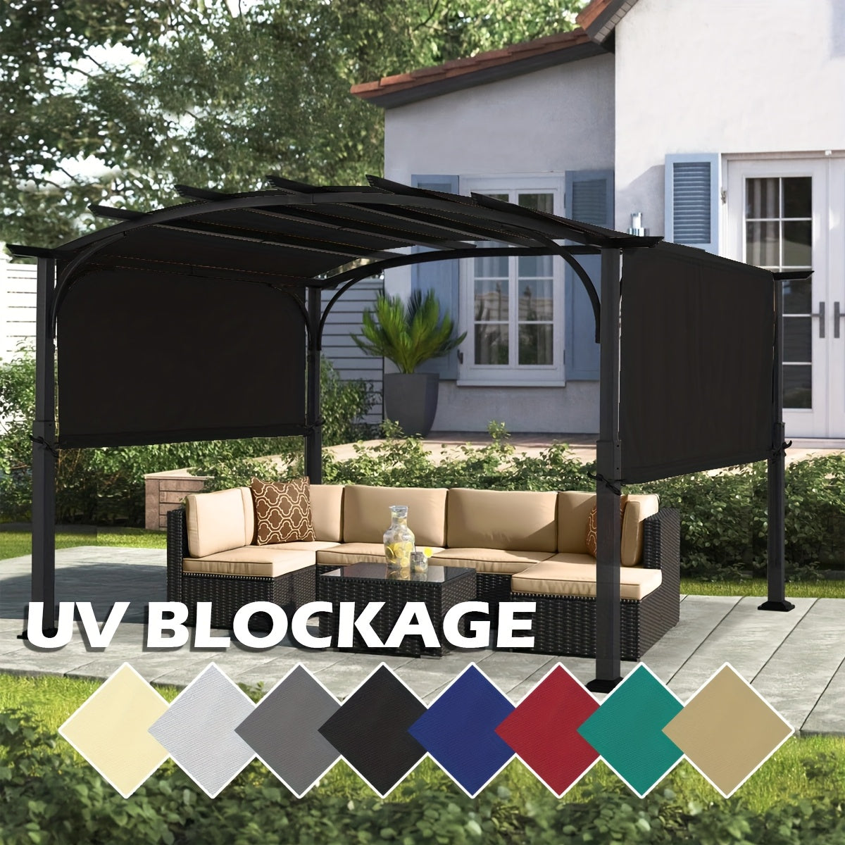 Pergola Canopy UV Resistant | Outdoor Patio Shade Waterproof Replacement
