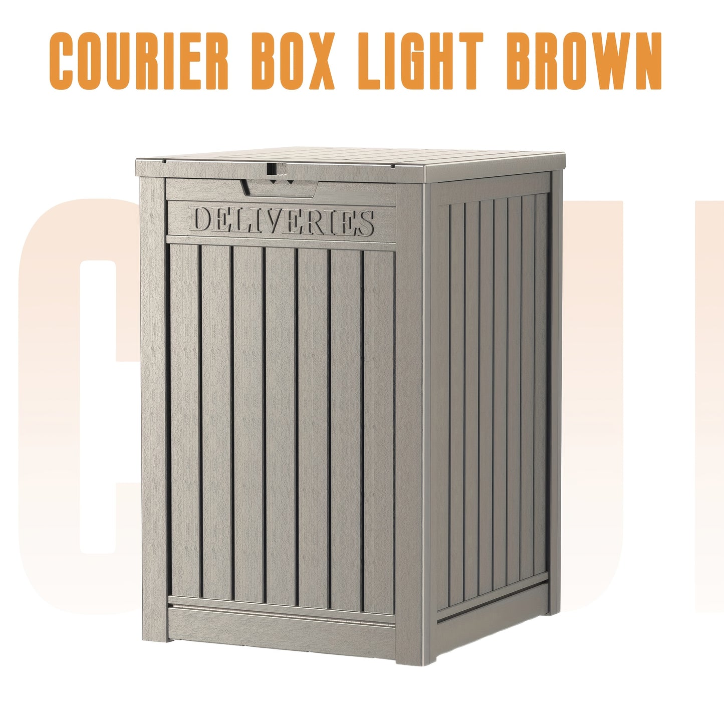 Deck Box | Outdoor Storage Bench Patio Rattan Pool Tools 400 LB Seat