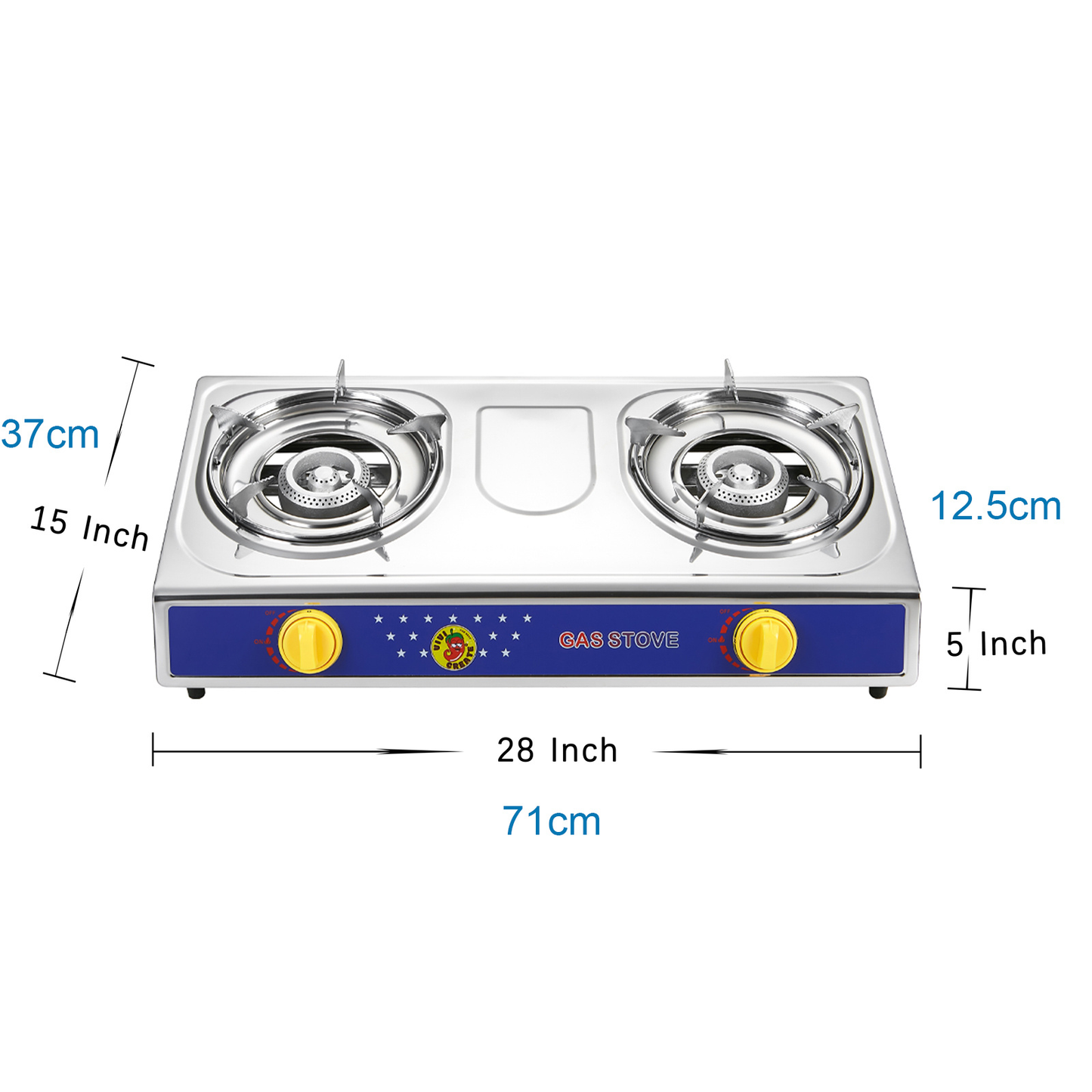 Propane Camping Stove Single & Double Burner – Stainless Steel Gas Cooker with Auto Ignition for Outdoor Cooking, Camping, Fishing, Hiking, Garden BBQ & Tailgate – Portable Camp Kitchen Burner