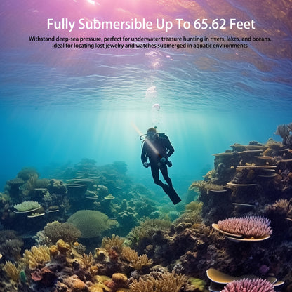 Underwater Metal Detector IP68 Waterproof 100ft Depth for Adults