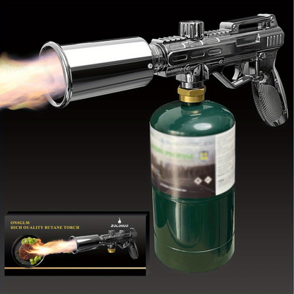 Blow Torch 700,000 BTU Propane Kitchen Cooking Torch with Safety Lock – Culinary Food Torch for Steak, Creme Brulee, BBQ, Campfire & Weed Burning, No Battery Needed (Propane Not Included)