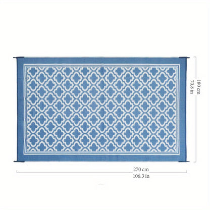 Outdoor Mat | Reversible Foldable Polypropylene RV Camping Patio Picnic