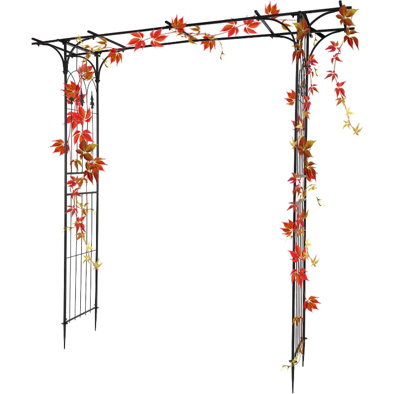 Garden Arbor Arch Metal Rustproof Wedding Climbing Plant Trellis