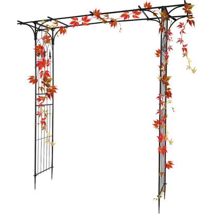 Garden Arbor Arch Metal Rustproof Wedding Climbing Plant Trellis