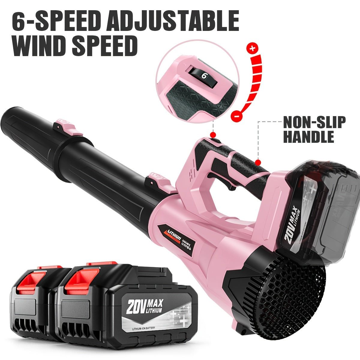 Cordless Leaf Blower | Battery Powered Lawn Yard Snow Pet Hair