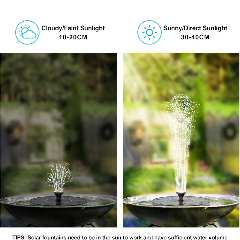Solar Fountain Pump | 6 Nozzle IPX8 Bird Bath Garden Pool Pond Float