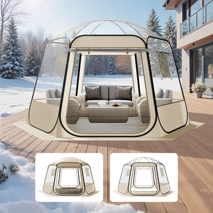Pop Up Bubble Tent Clear Dome Tent 540° Panoramic Outdoor Shelter