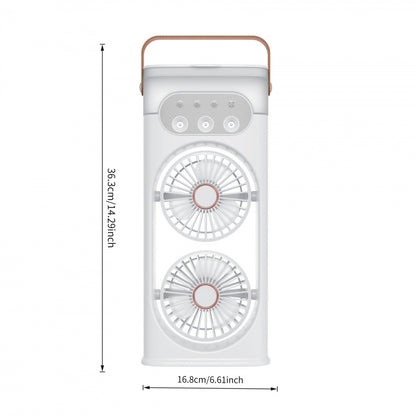 Portable Neck Fan Bladeless Wearable Personal Fan USB Rechargeable Hands-Free Cooling Air Conditioner