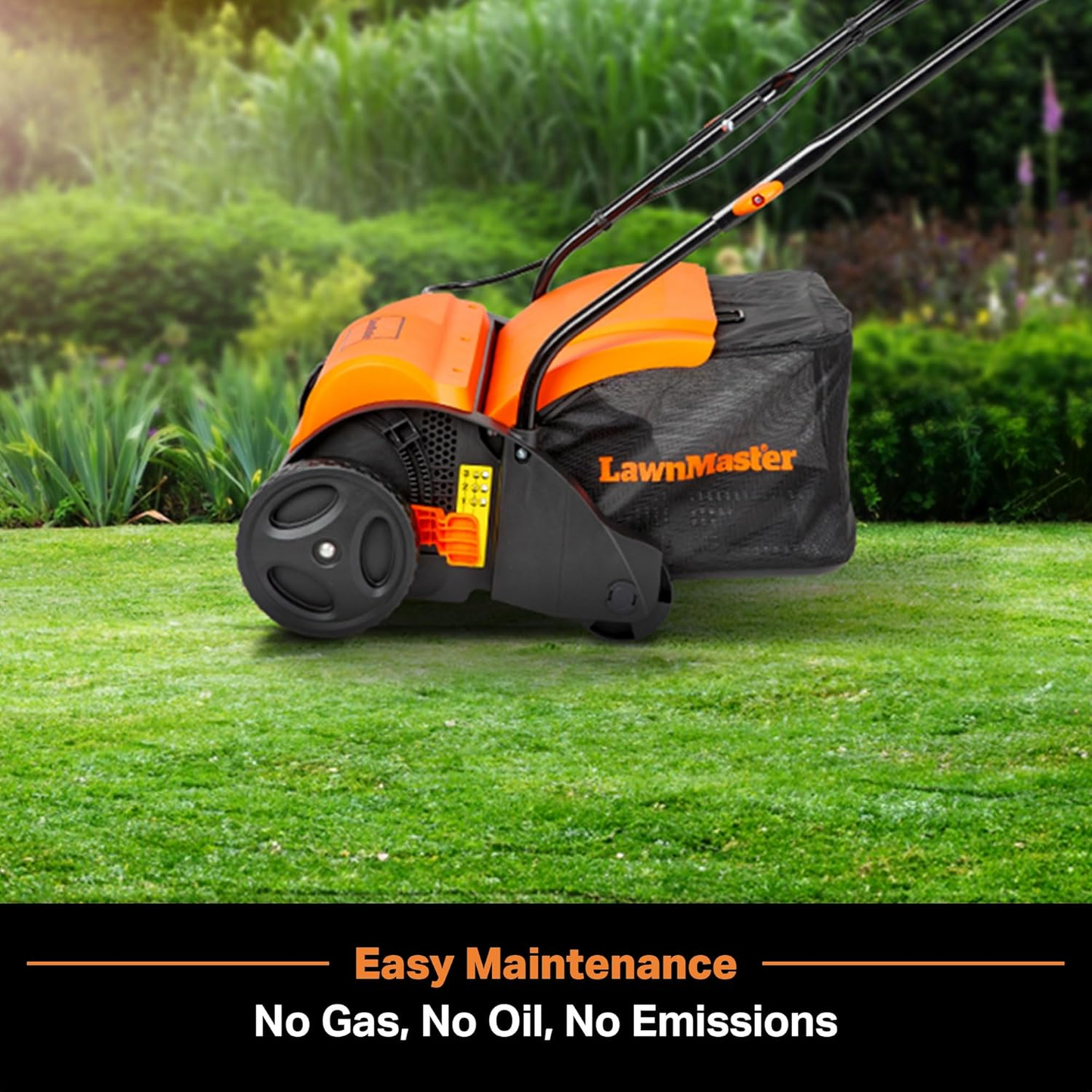 Electric Lawn Scarifier & Dethatcher 13" 12AMP 2-in-1 Aerator, 3400RPM Motor, 19 Cutting Positions, 6-Gallon Bag & Foldable Handle for Compact Storage