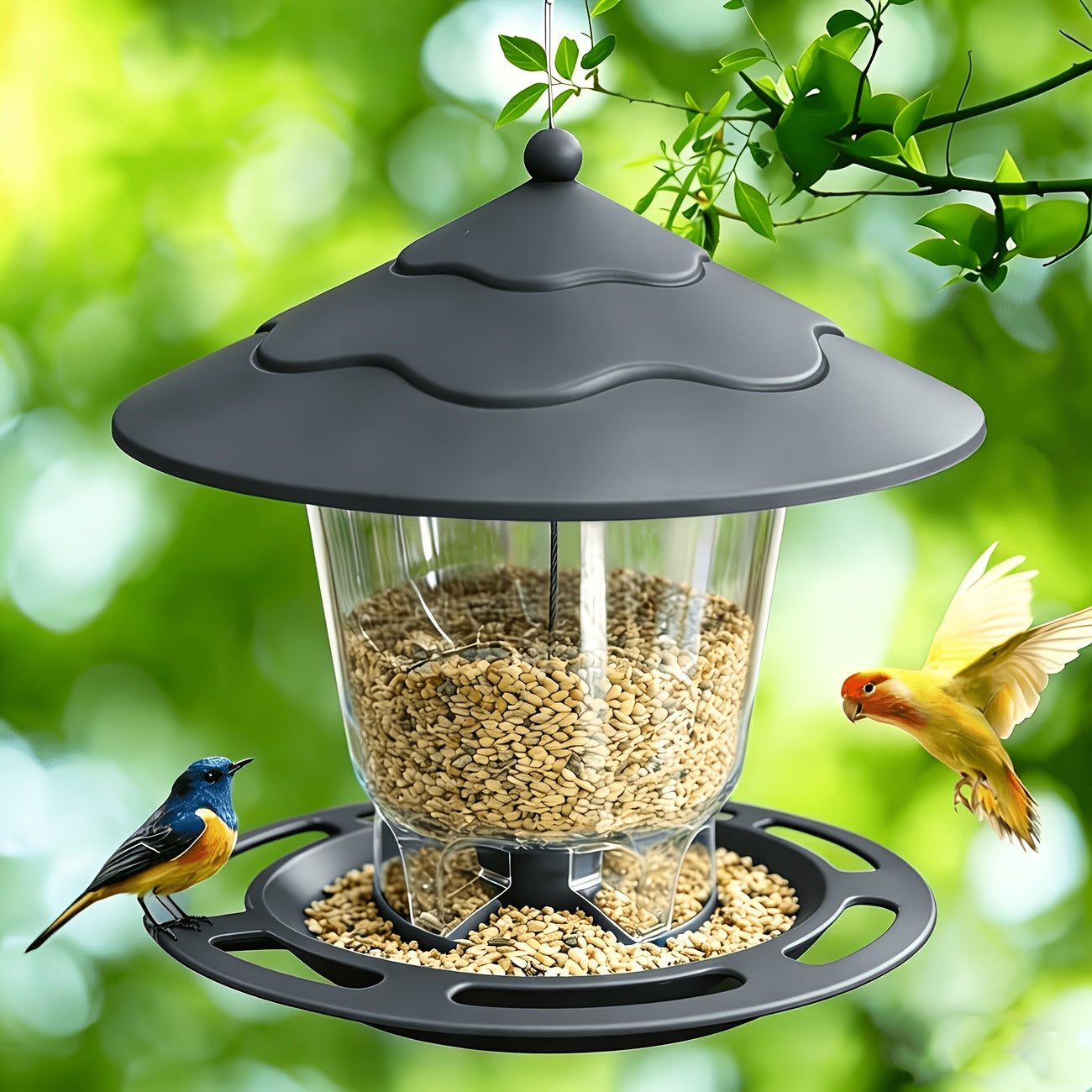 Hummingbird Feeder - 3D Automatic Outdoor Garden Hanging Bird Feeder