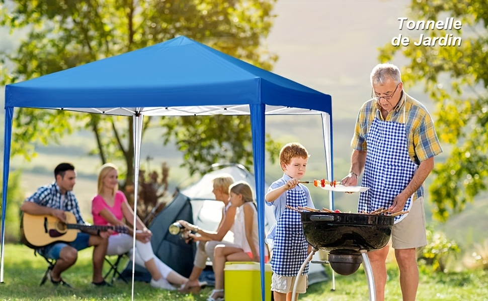 Pop Up Canopy Tent 10x10ft UPF50+ Waterproof Portable Gazebo Sandbags