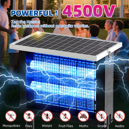 Solar Bug Zapper Outdoor Rechargeable | Patio Garden Backyard Camping