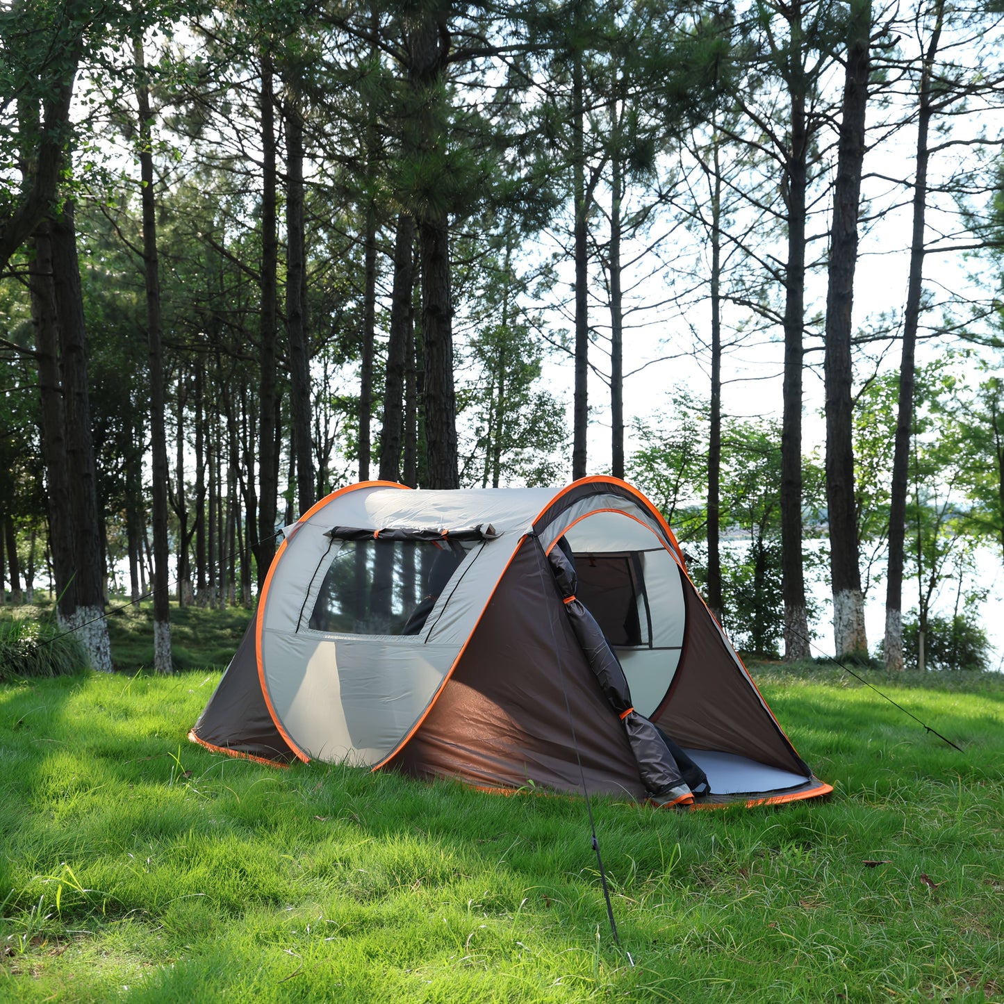Pop Up Camping Tent 4 Person – Automatic Instant Setup Outdoor