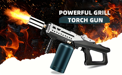 Propane Torch Flamethrower 24 Inch, Adjustable Flame Weed Burner & BBQ Grill Torch for Steak Searing, Charcoal Igniter, Campfire Starter, Creme Brulee, Sous Vide Cooking – Tank Not Included