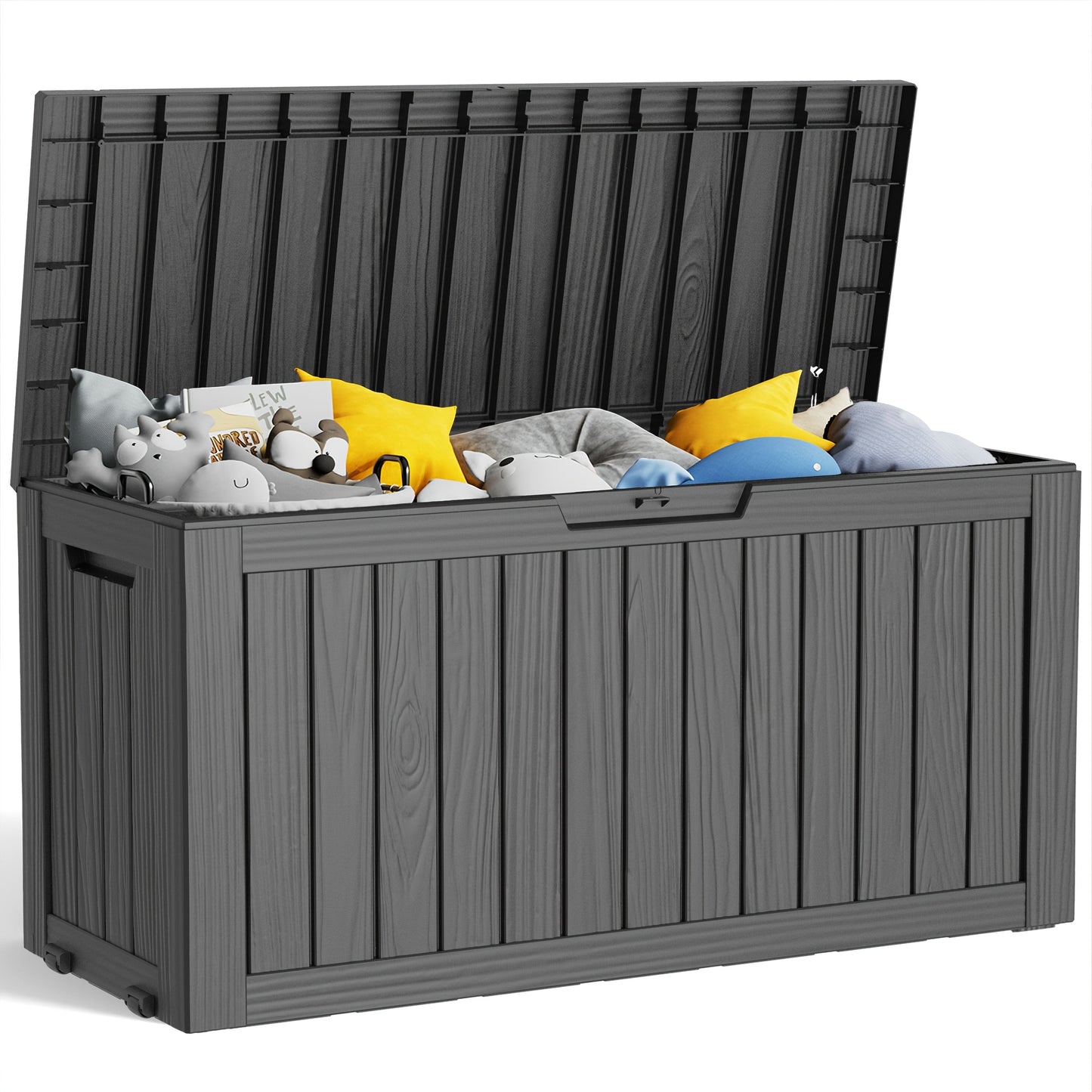 Deck Box XL Resin Lockable Weatherproof UV | Patio Pool Cushion Garden