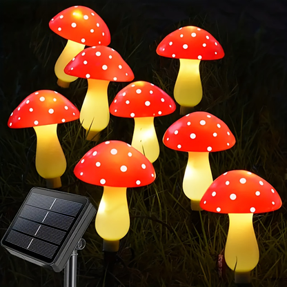 Solar Mushroom Garden Lights Outdoor 8 LED 8 Modes