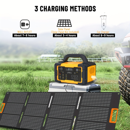 Off-Grid Power Station 1000W 2000W Peak 1075Wh LiFePO4 Battery Solar Generator Fast Charging for Home Emergency Camping Hunting Outdoor RV Backup