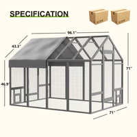Extra Large Chicken Cage - Gray