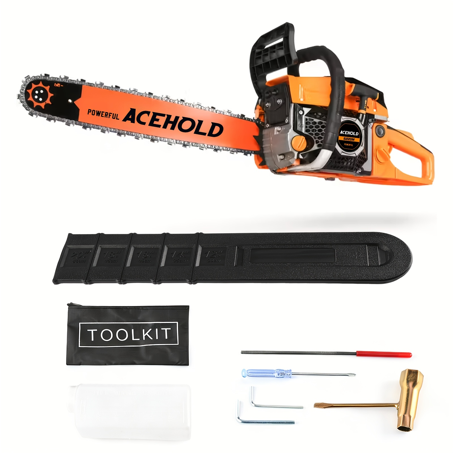 Gas Chainsaw Set – 12-Inch 25CC Pruning Saw & 20-Inch 62CC Heavy-Duty Log Cutting Chainsaw, Choose by Need