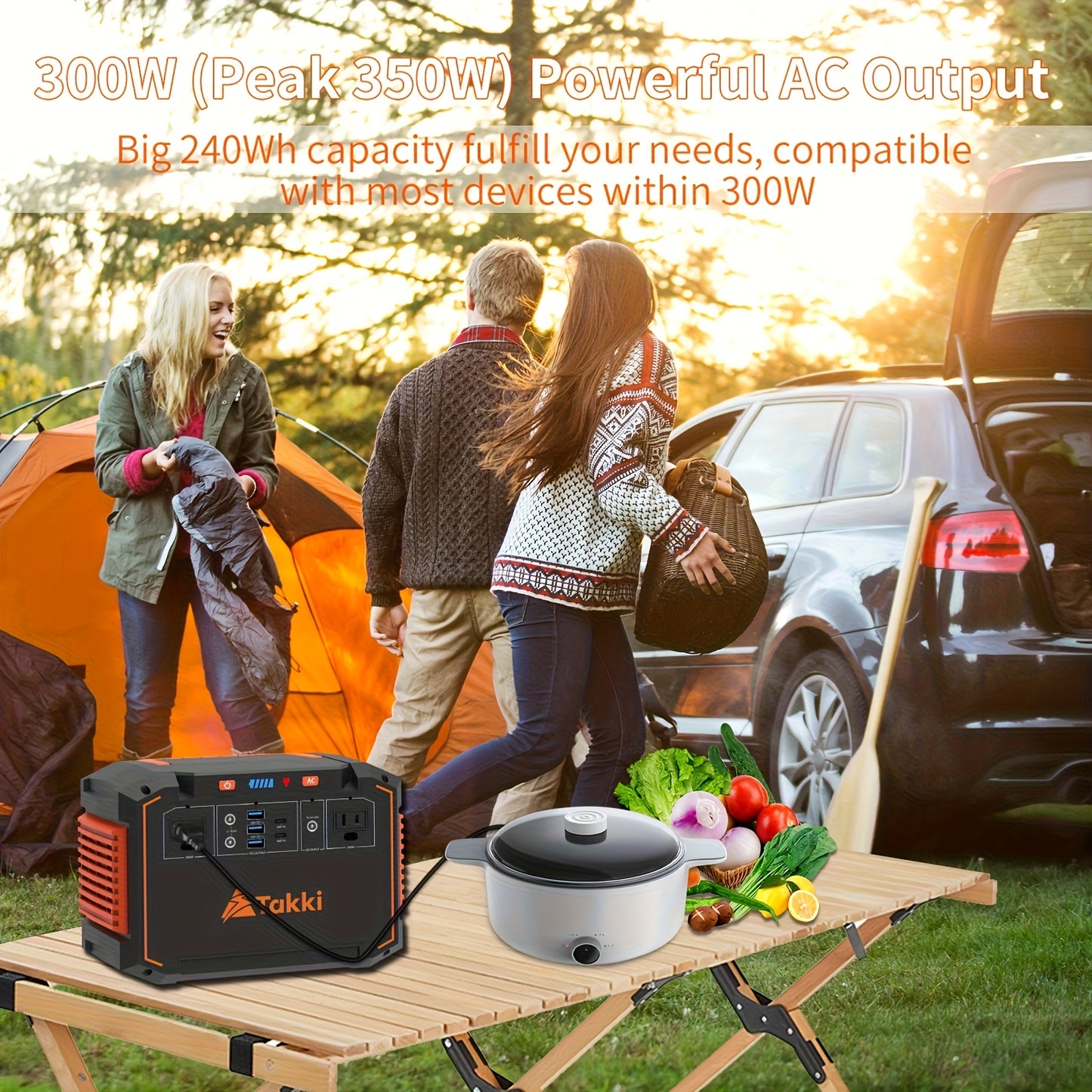 Solar Generator | Portable Power Station Camping Emergency CPAP Home