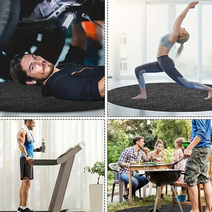 Hot Tub Mat | Round Anti-Slip Waterproof Pool Spa Protector Outdoor