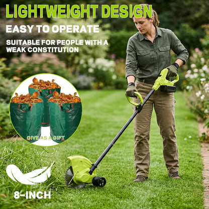 Cordless Lawn Mower 3-in-1 | Trimmer Edger Small Yard Patio Garden